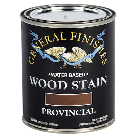 General Finishes 1 Qt Provincial Wood Stain Water-Based Penetrating Stain WVQT